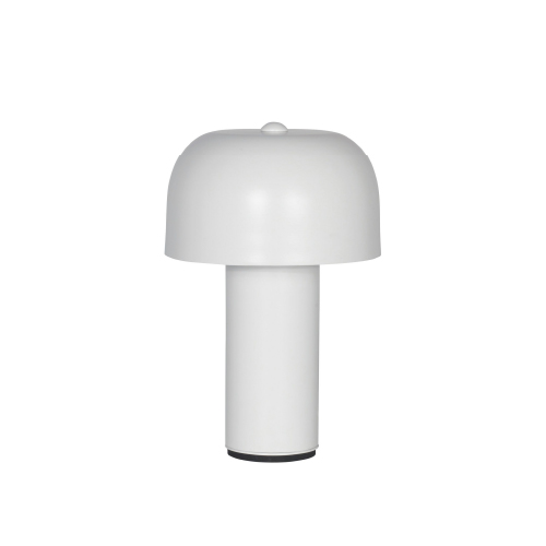 LAMPARA DE MESA ACERO ACRILICO BLANCA E27